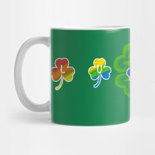 Lucky Clover - Rainbow Shamrocks Mug